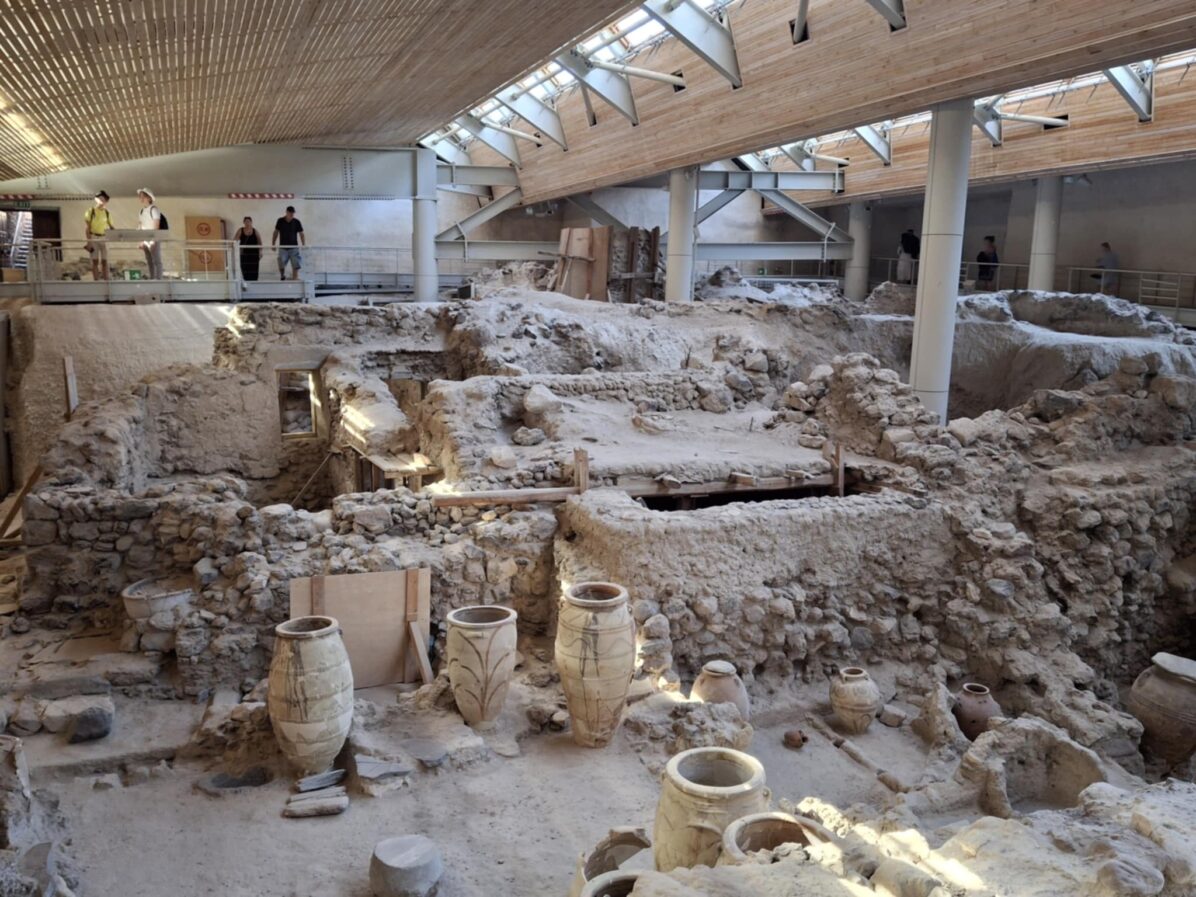 Akrotiri-Santorini- archaeological site Akrotiri-Santorini- archaeological site