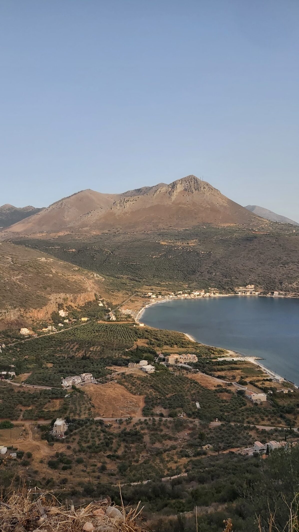 Sea and land view -Coastal Peloponnese walking tour
