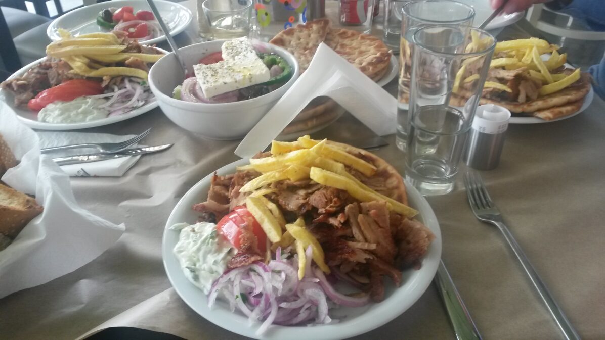 Greek pita-Gyros Greek pita-Gyros